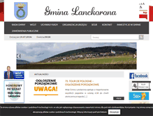 Tablet Screenshot of lanckorona.pl